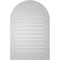 Ekena Millwork Round Top Surface Mount PVC Gable Vent: Functional, w/ 3-1/2"W x 1"P Standard Frame, 28"W x 42"H GVPRT28X4201SF - alternate 3